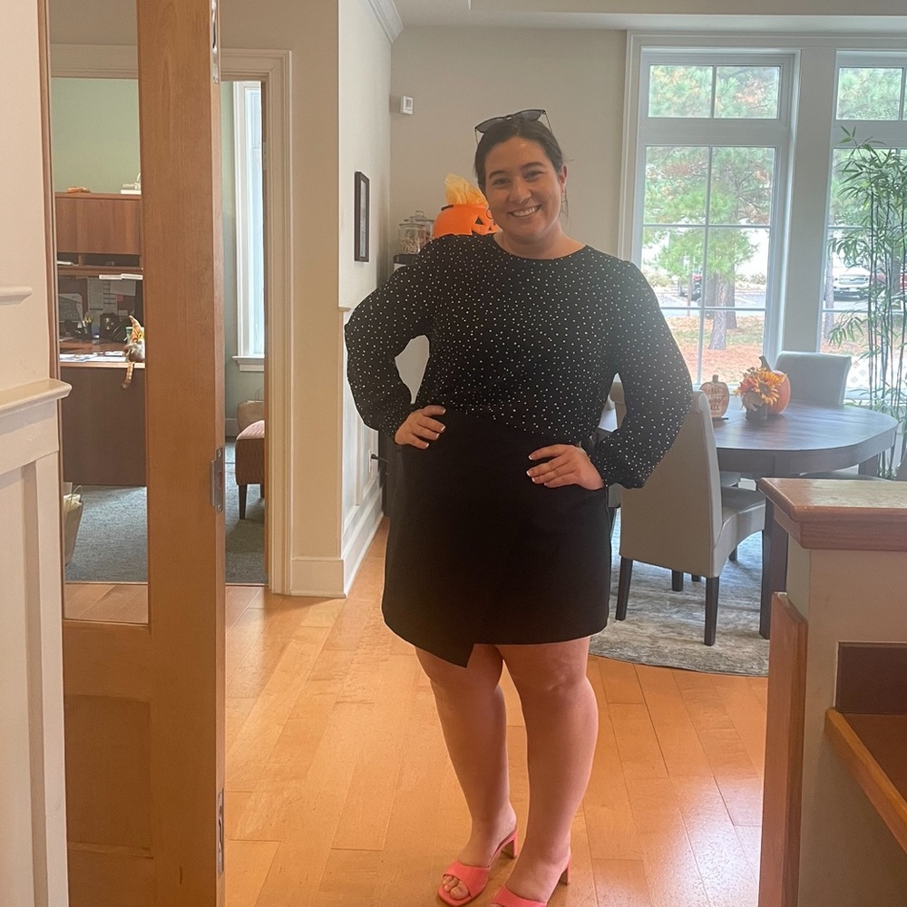 Mini polka dot blouse